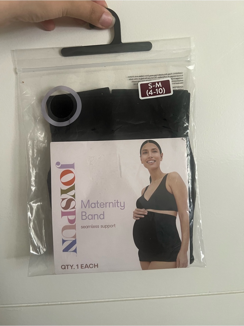 Joyspun Black Maternity Band S-M NWT